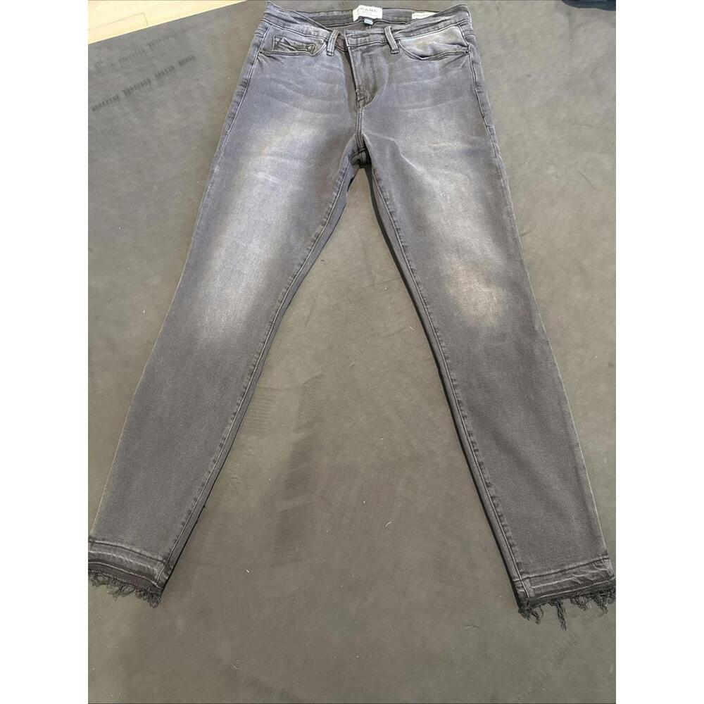 Frame Denim Jeans Size 29 Le Skinny de Jeanne Sweetheart Frayed Hem Longstreet